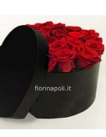 box con rose rosse